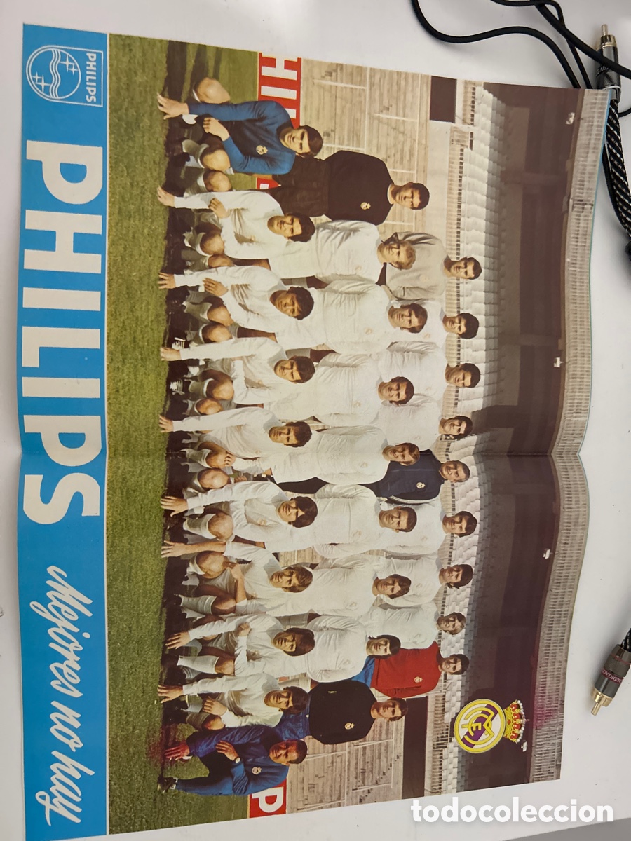 Coleccionismo: L&aacute;minas promocionales de Philips/Philishave con jugadores del Real Madrid.