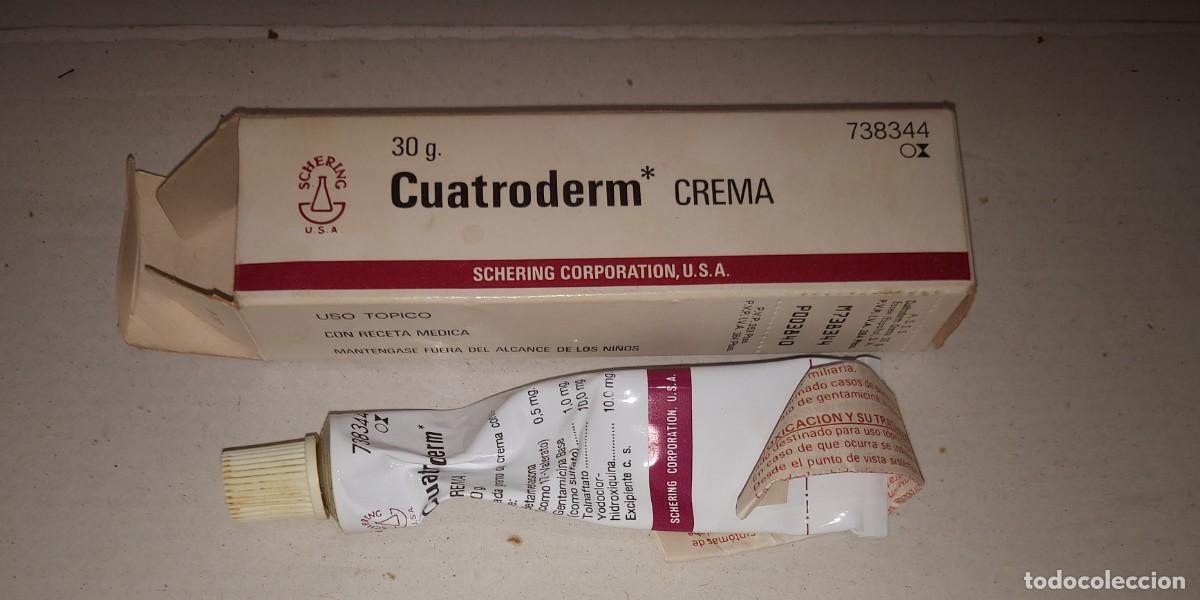 Coleccionismo: ANTIGUO MEDICAMENTO FARMACIA - CUATRODERM CREMA