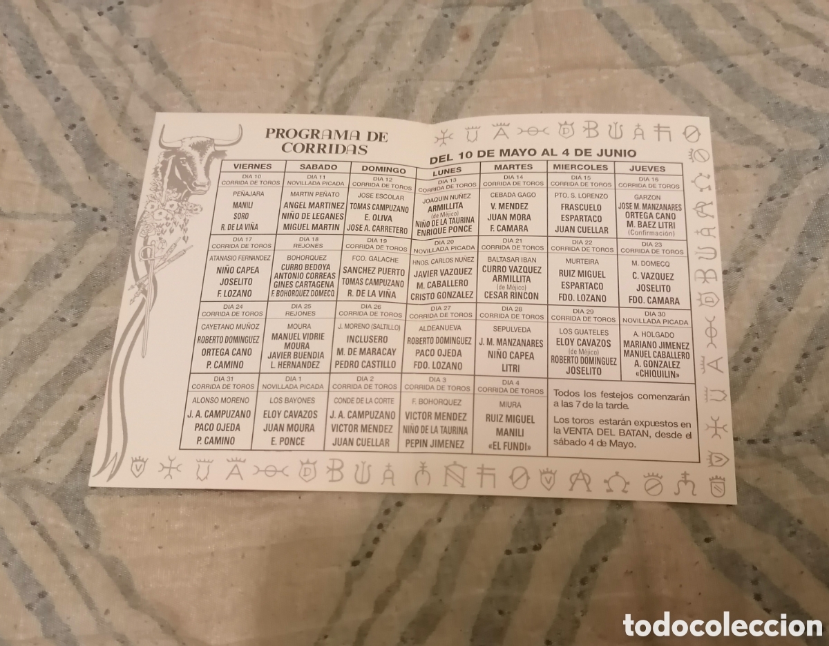 Coleccionismo: Programa Plaza de Las Ventas 1991 - Foto 3