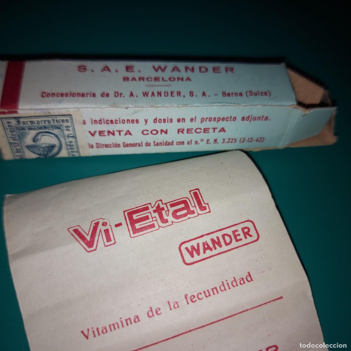 Coleccionismo: MEDICAMENTO ANTIGUO DE FARMACIA, VITAMINA DE LA FECUNDIDAD VI- ETAL, CAJA VACIA