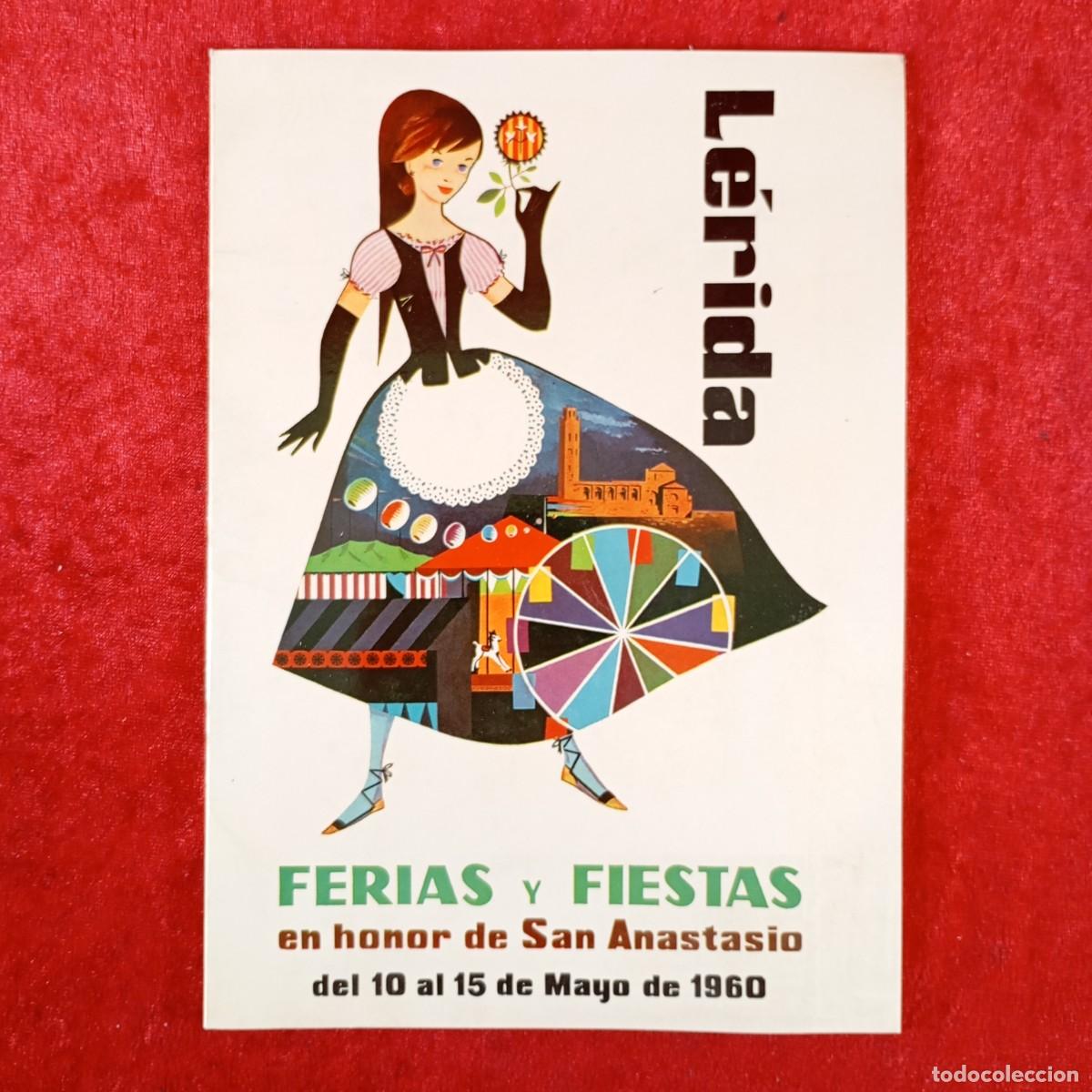 Coleccionismo: PROGRAMA DE FERIAS Y FIESTAS - L&Eacute;RIDA - EN HONOR A SAN ANASTASIO - MAYO 1960 / 589