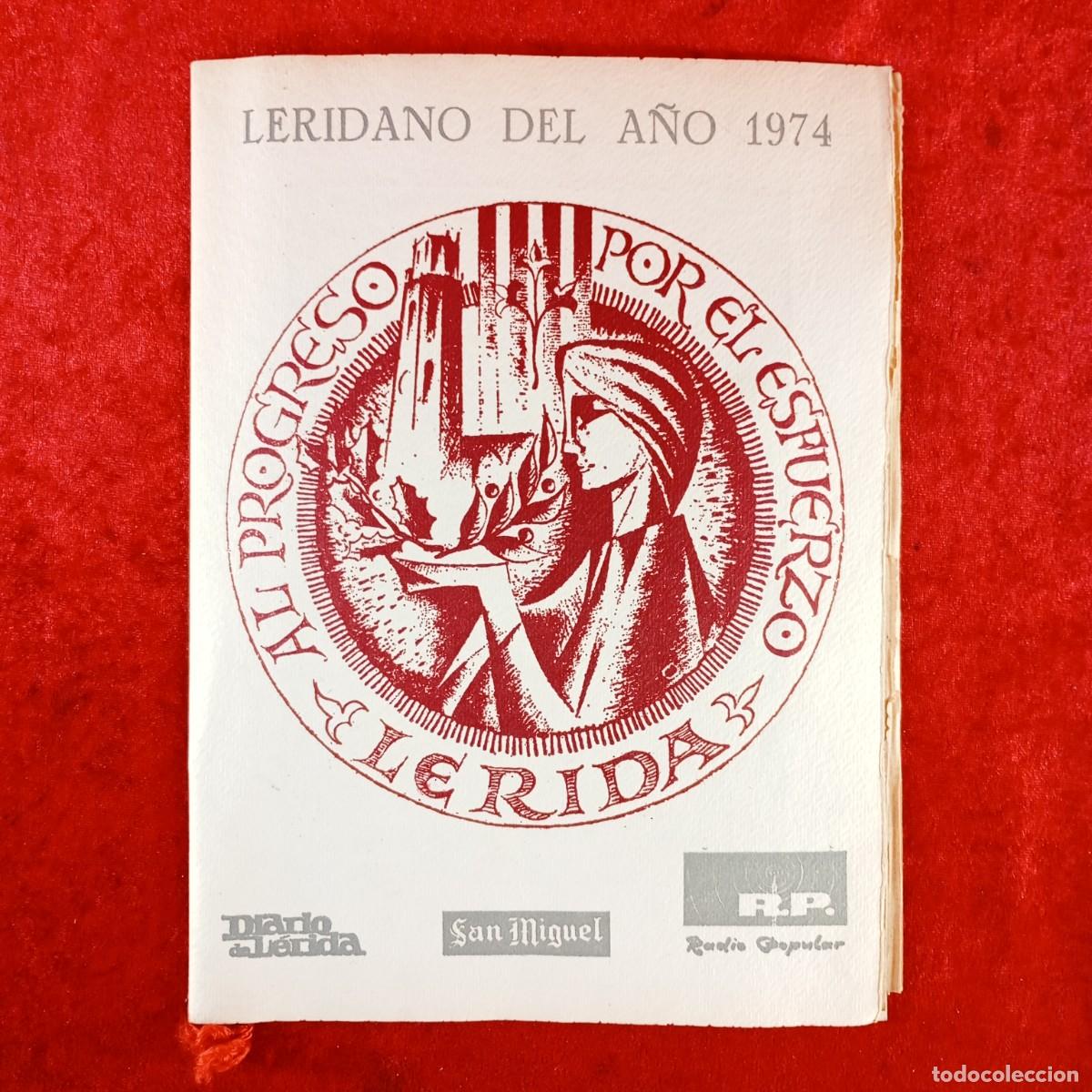 Coleccionismo: LERIDANO DEL A&Ntilde;O 1974 - PROGRAMA CENA HOSTAL CONDES DE URGEL - 1975 - DOCUMENTO VOTACIONES / 591