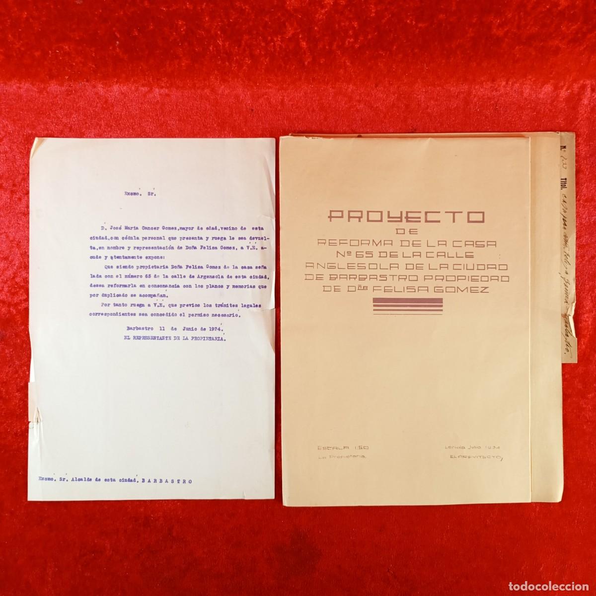 Coleccionismo: DOCUMENTACI&Oacute;N DE LA CONSTRUCCI&Oacute;N DE UN EDIFICI&Oacute; EN TORRESERONA, LLEIDA (L&Eacute;RIDA) - A&Ntilde;OS 30 / 740