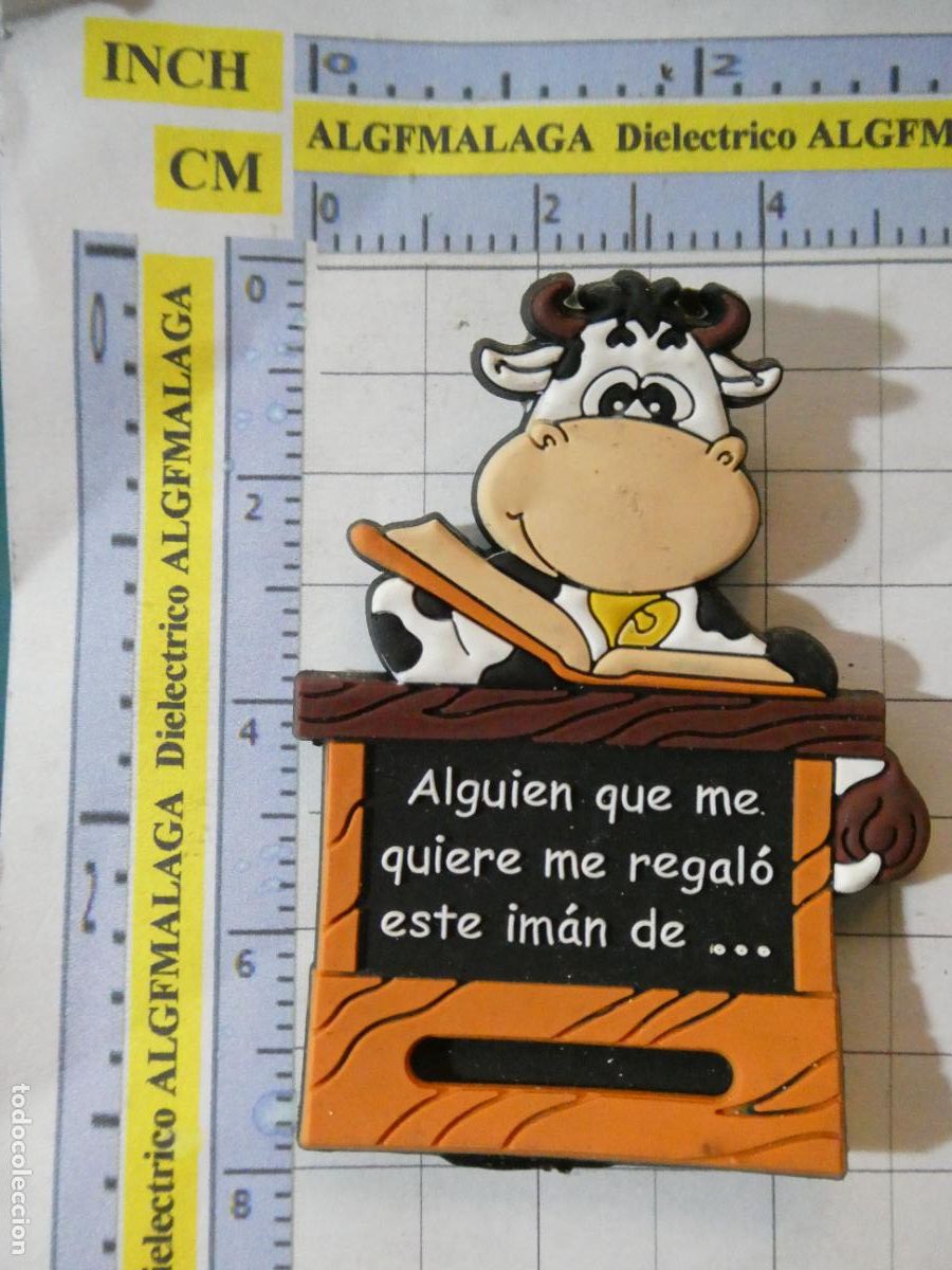 Coleccionismo: IM&Aacute;N DE NEVERA. SOUVENIR RECUERDO. VACA ASTURIAS ALGUIEN QUE ME QUIERE ME REGAL&Oacute; IM&Aacute;N