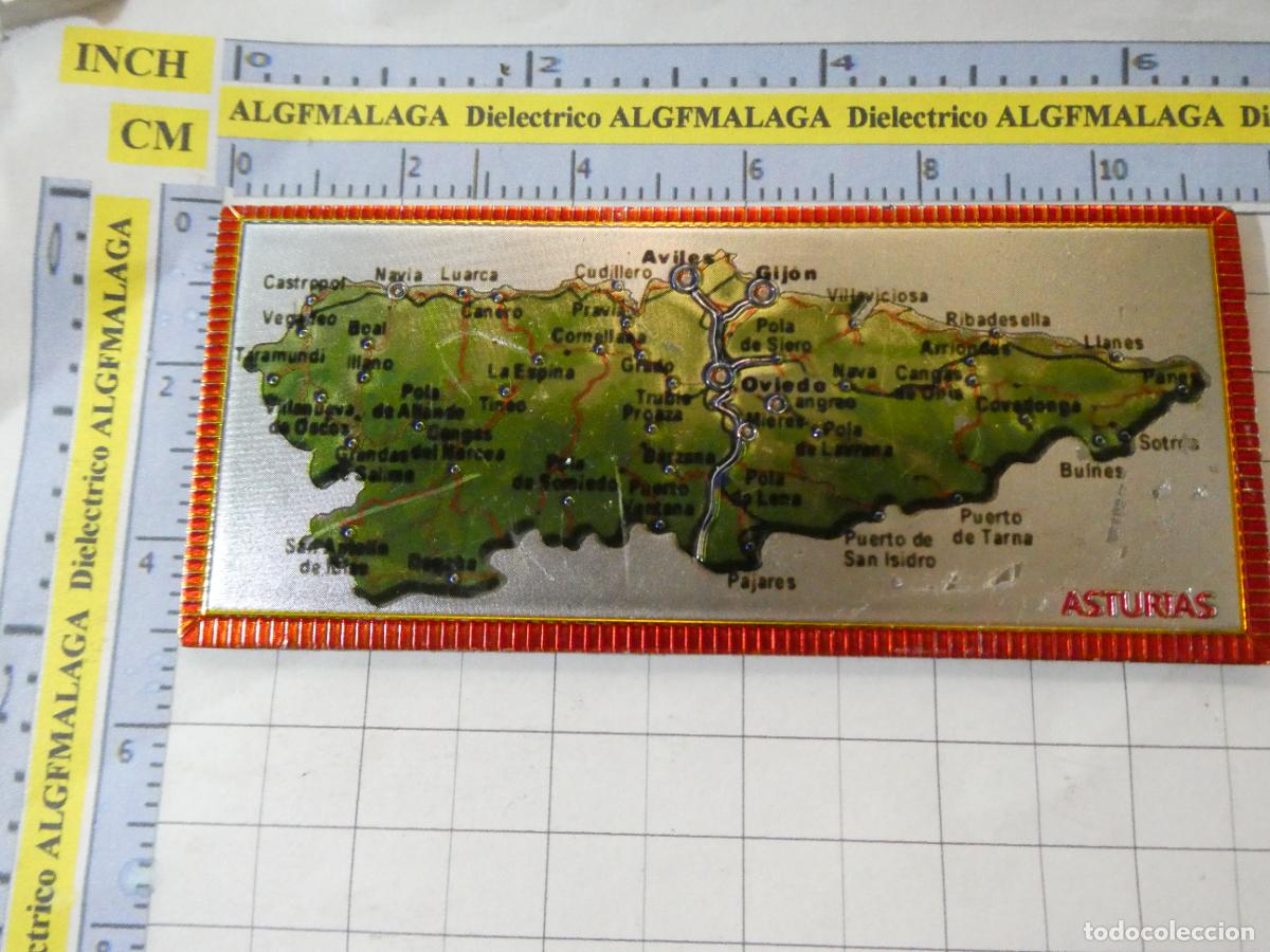 Coleccionismo: IM&Aacute;N DE NEVERA. SOUVENIR RECUERDO. MAPA PLANO DE ASTURIAS