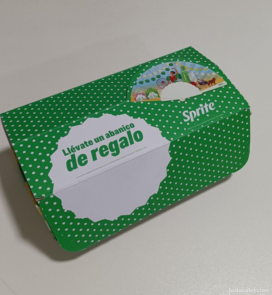 Coleccionismo: caja expositora abanico sprite feria 2026 nuevo producto coca cola promocional publicitario