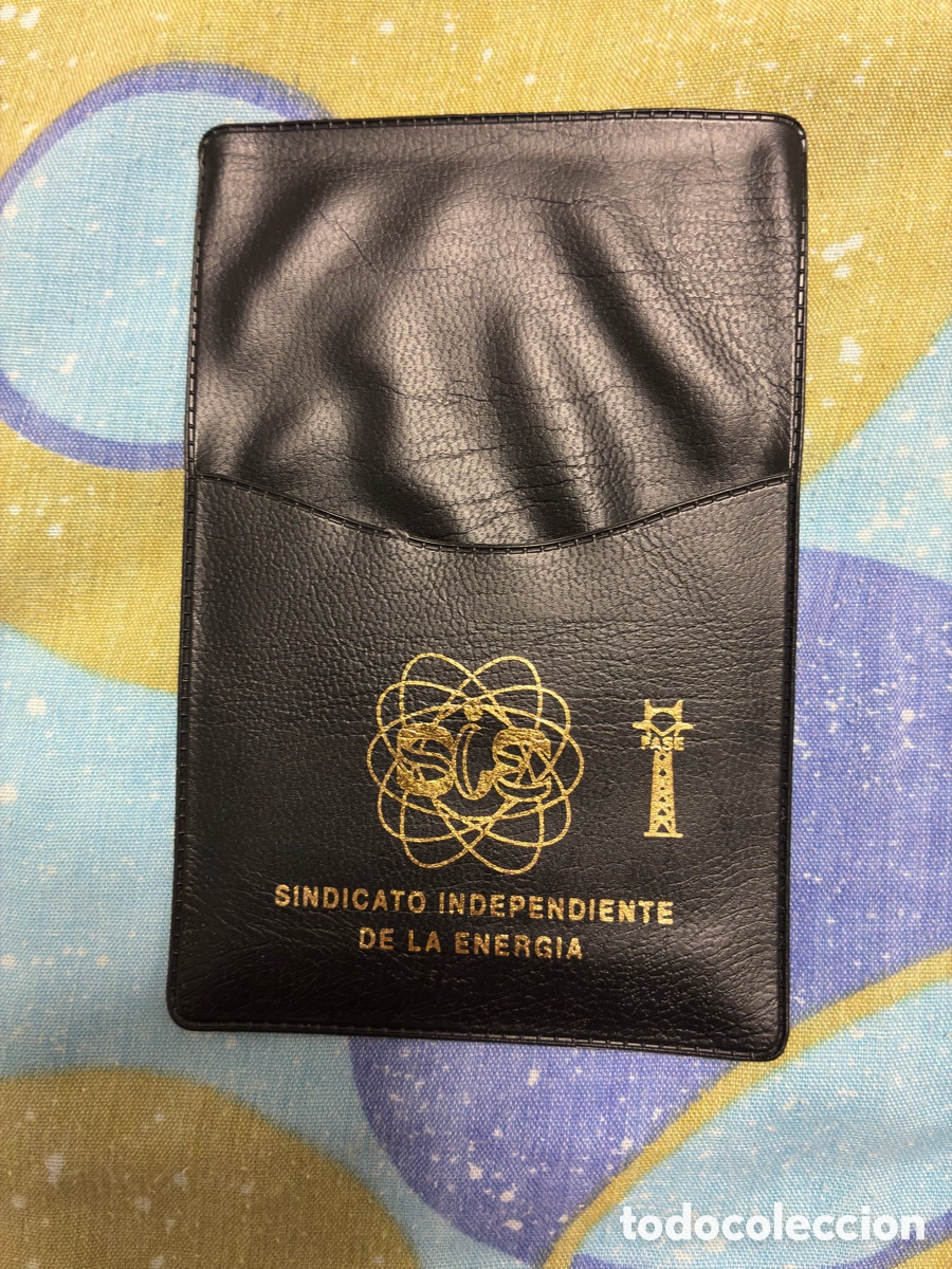 Coleccionismo: Funda / Tarjetero de Bolsillo Vintage - Sindicato Independiente de la Energ&iacute;a (SIE)