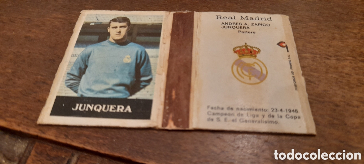 Coleccionismo: Caja de cerillas de Junquera del Real Madrid. F&oacute;sforos del Pirineo. 2&ordf; serie