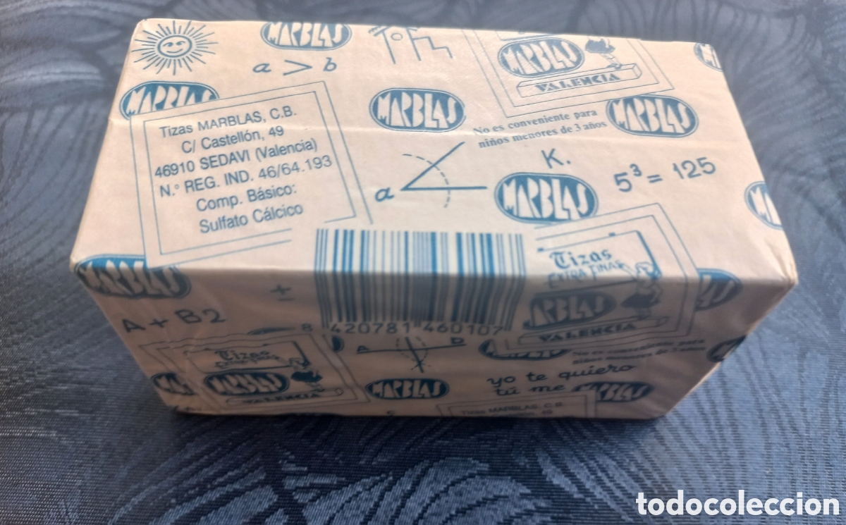 Coleccionismo: PAQUETE TIZAS MARBLAS A&Ntilde;OS 80.