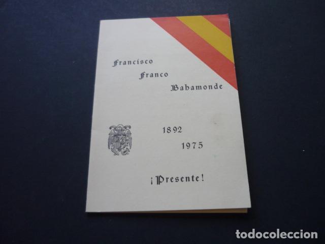 Coleccionismo: FRANCISCO FRANCO RECORDATORIO ENTIERRO VALLE DE LOS CAIDOS 23 NOVIEMBRE 1975
