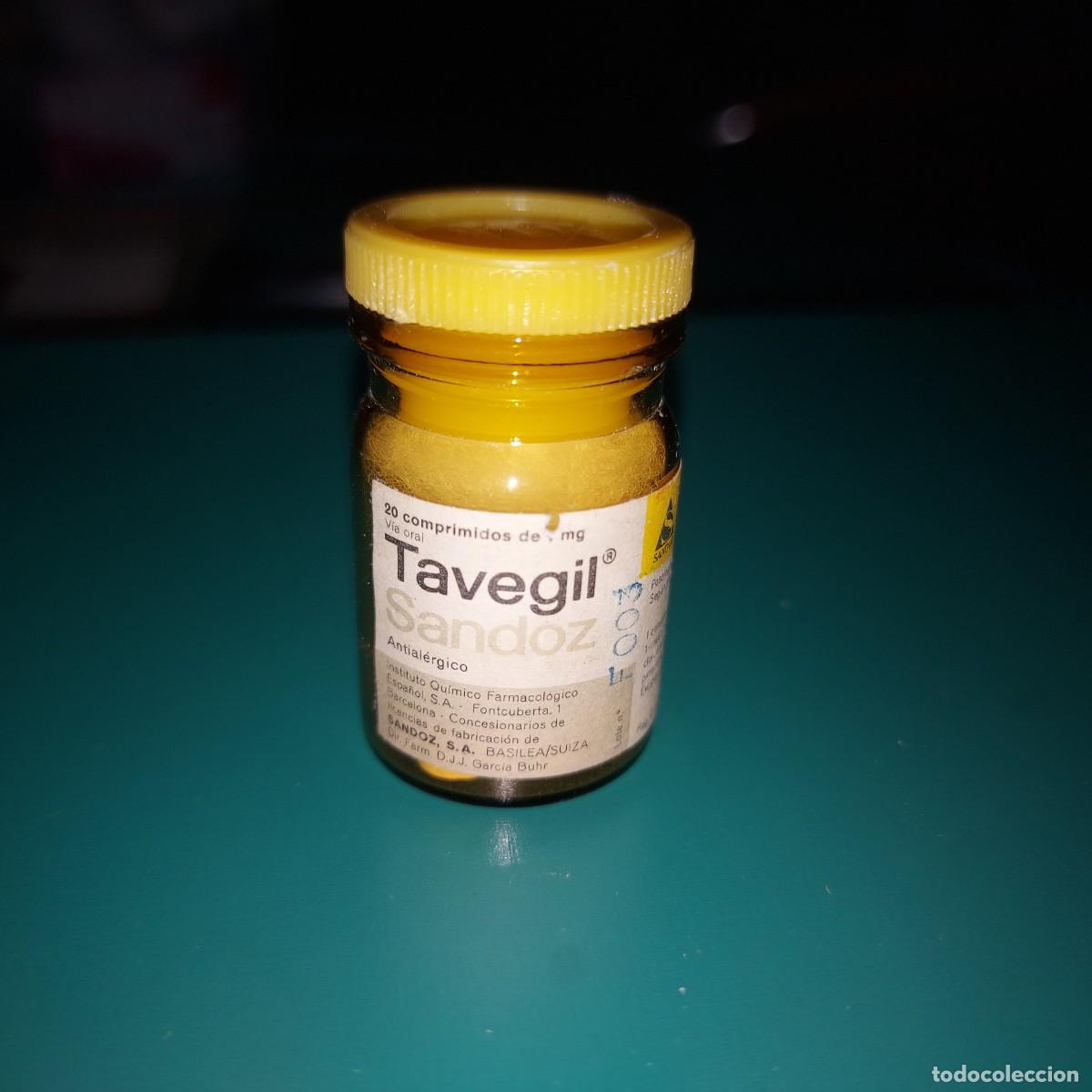 Coleccionismo: ANTIGUO MEDICAMENTO DE FARMACIA , TAVEGIL, ANTIHISTAMINICO