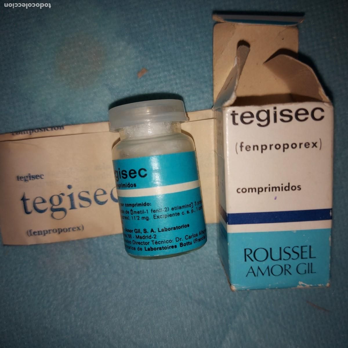 Coleccionismo: ANTIGUO MEDICAMENTO , TEGISEC, ANOREXIGENO