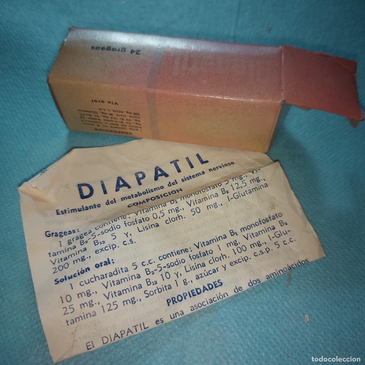 Coleccionismo: ANTIGUO MEDICAMENTO, DIAPATIL, CAJA VACIA