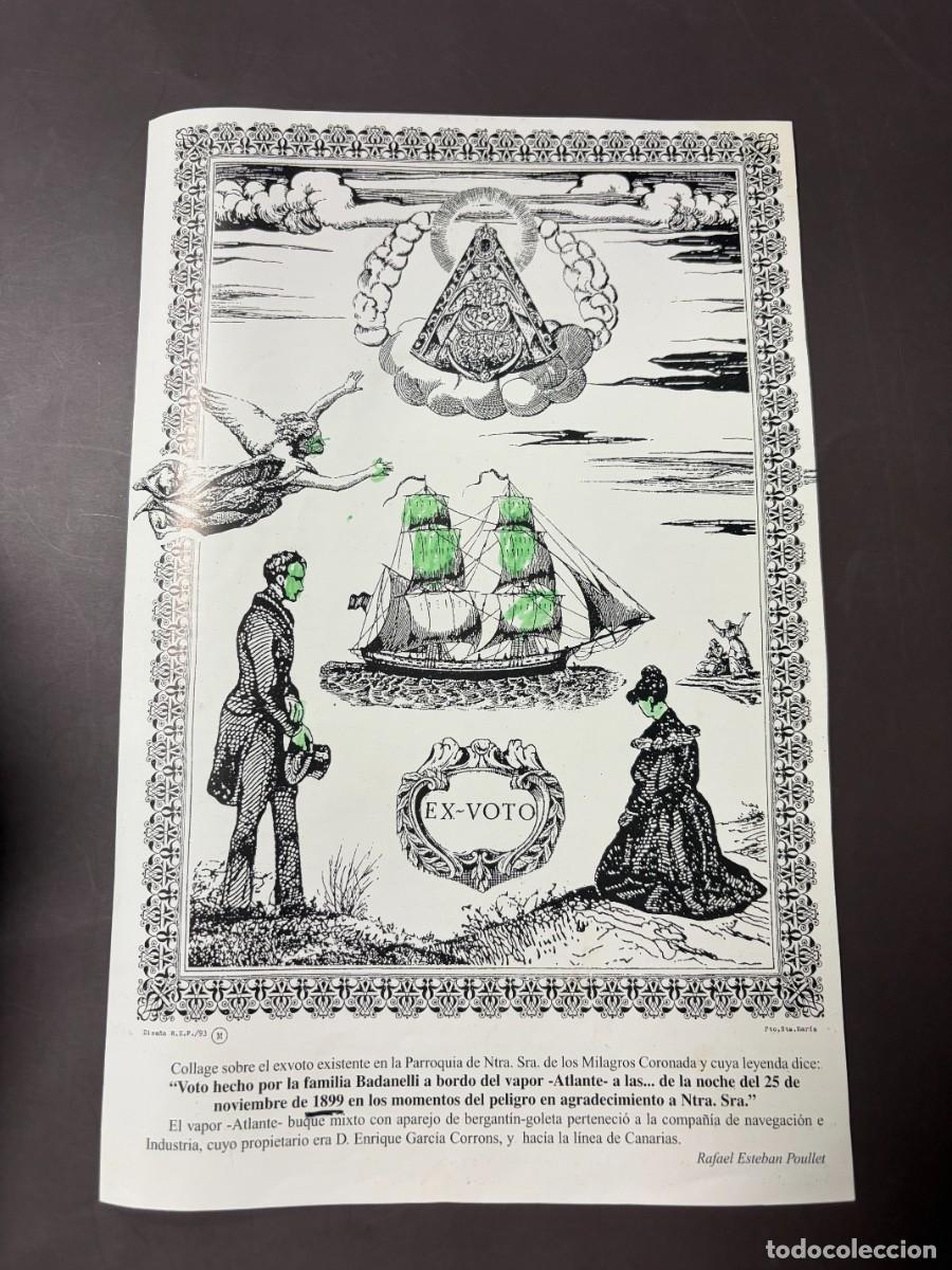 Coleccionismo: EL PUERTO DE SANTA MAR&Iacute;A 1993 &ndash; EXVOTO VAPOR ATLANTE 1899 &ndash; VIRGEN DE LOS MILAGROS &ndash; BADANELLI