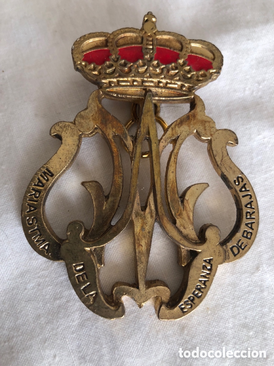 Coleccionismo: insignia/medalla de la Virgen de la Esperanza de Barajas (Madrid)