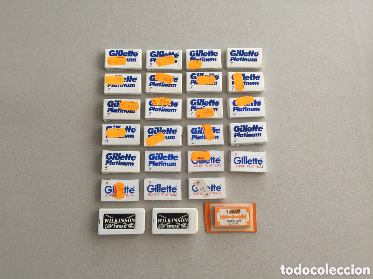 Coleccionismo: Gillette Platinum y Super Platinum 141 Hojas de Afeitar