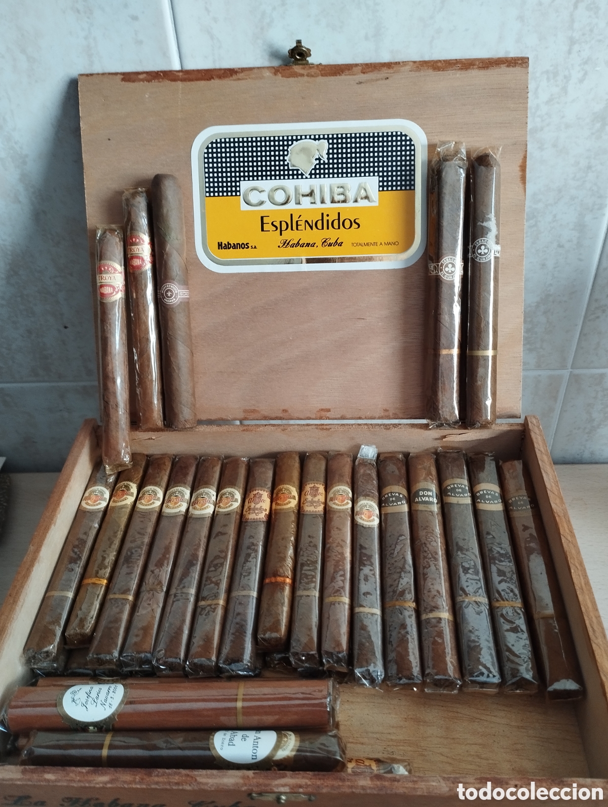 Coleccionismo: CAJA PUROS COHIBA CONTENIDO 42 PUROS &Aacute;LVARO MONTE CRISTO TROYA Y GUAJIRO,VER RELACI&Oacute;N