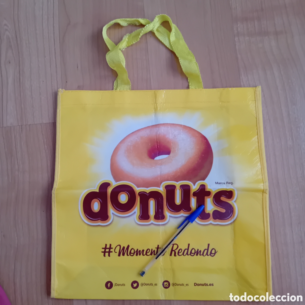 Coleccionismo: BOLSA RAFIA DONUTS. A&Ntilde;OS 2000