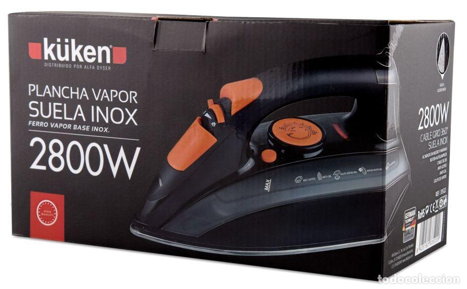 Coleccionismo: Plancha Vapor 2800W. Suela Inox Kuken
