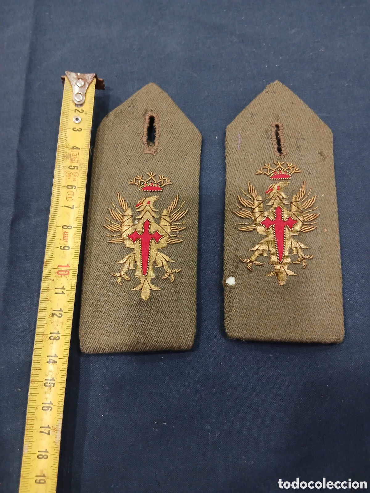 Coleccionismo: Pareja de hombreras militares. Ej&eacute;rcito. (L135) - Foto 2