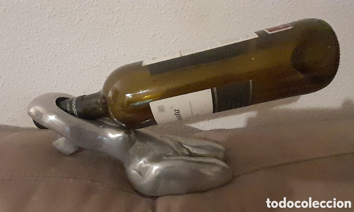 Coleccionismo: Soporte para botella de cristal - Foto 4