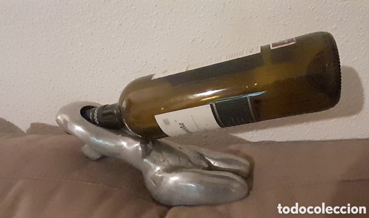 Coleccionismo: Soporte para botella de cristal - Foto 5