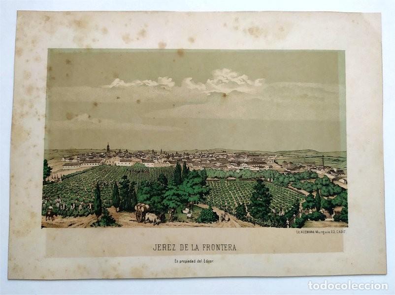 Coleccionismo: Jerez de la Frontera. Litograf&iacute;a Alemana, Murgu&iacute;a 23. C&aacute;diz.