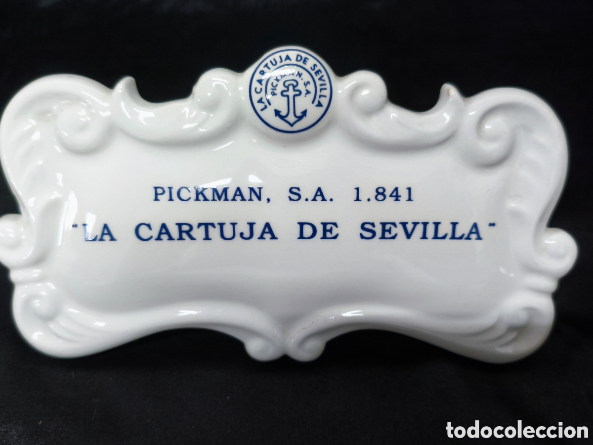 Coleccionismo: Placa Cer&aacute;mica La Cartuja de Sevilla