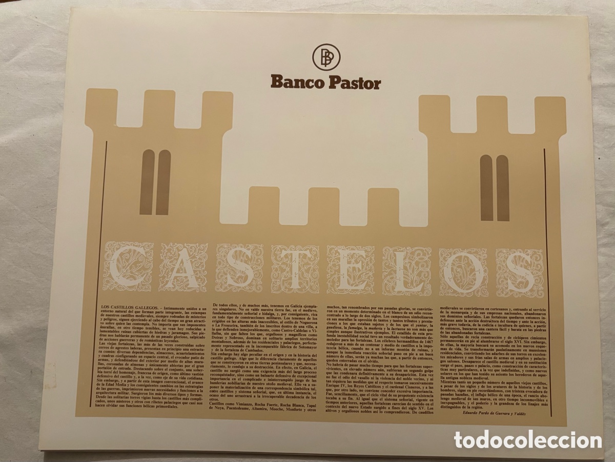 Coleccionismo: Castelos - Castillos gallegos L&aacute;minas Banco Pastor