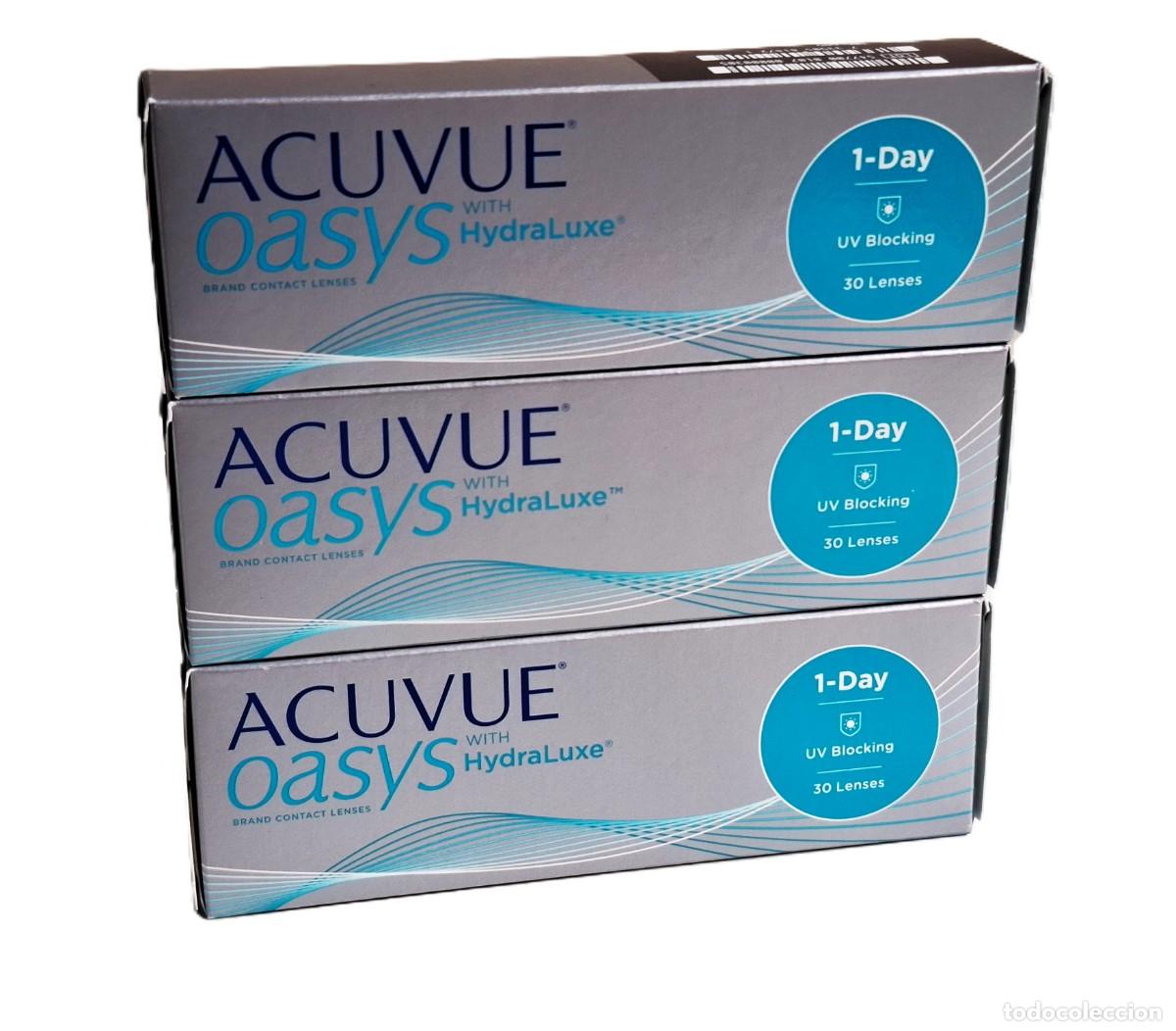 Coleccionismo: LOTE DE 3 CAJAS DE LENTILLAS NUEVAS EN SUS CAJAS SIN ABRIR (30 LENTES POR CAJA UV 1-DAY)