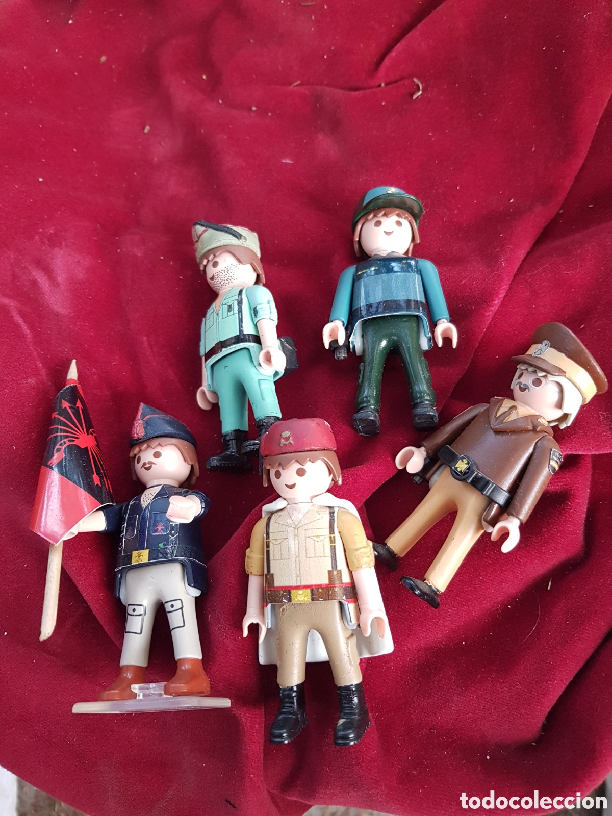 Coleccionismo: LOTE DE 5 PLAYMOBIL FALANGE LEGION REGULARES POLICIA NACIONAL Y GUARDIA CIVIL