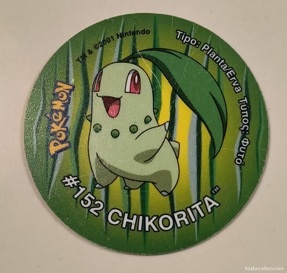 Collezionismo: COLECCI&Oacute;N TAZOS POKEMON GIGANTAZO - N&ordm; 152 CHIKORITA