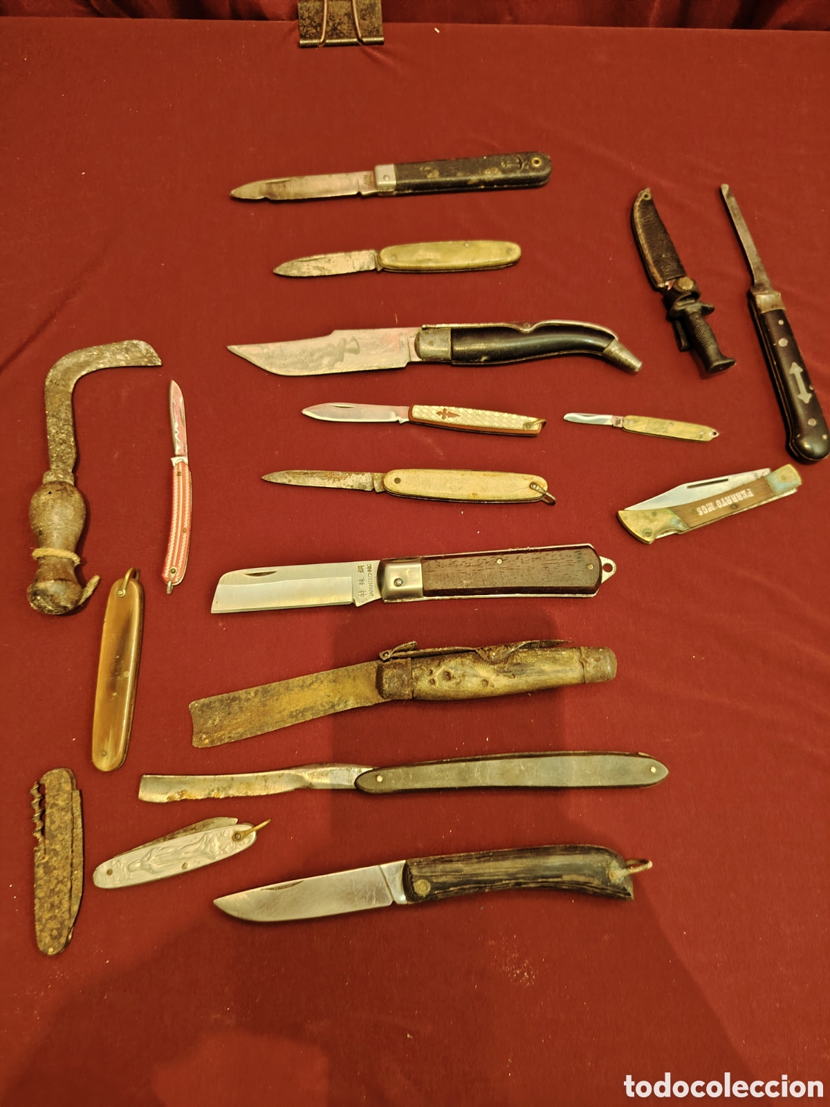 Coleccionismo: Gran lote de navajas antiguas