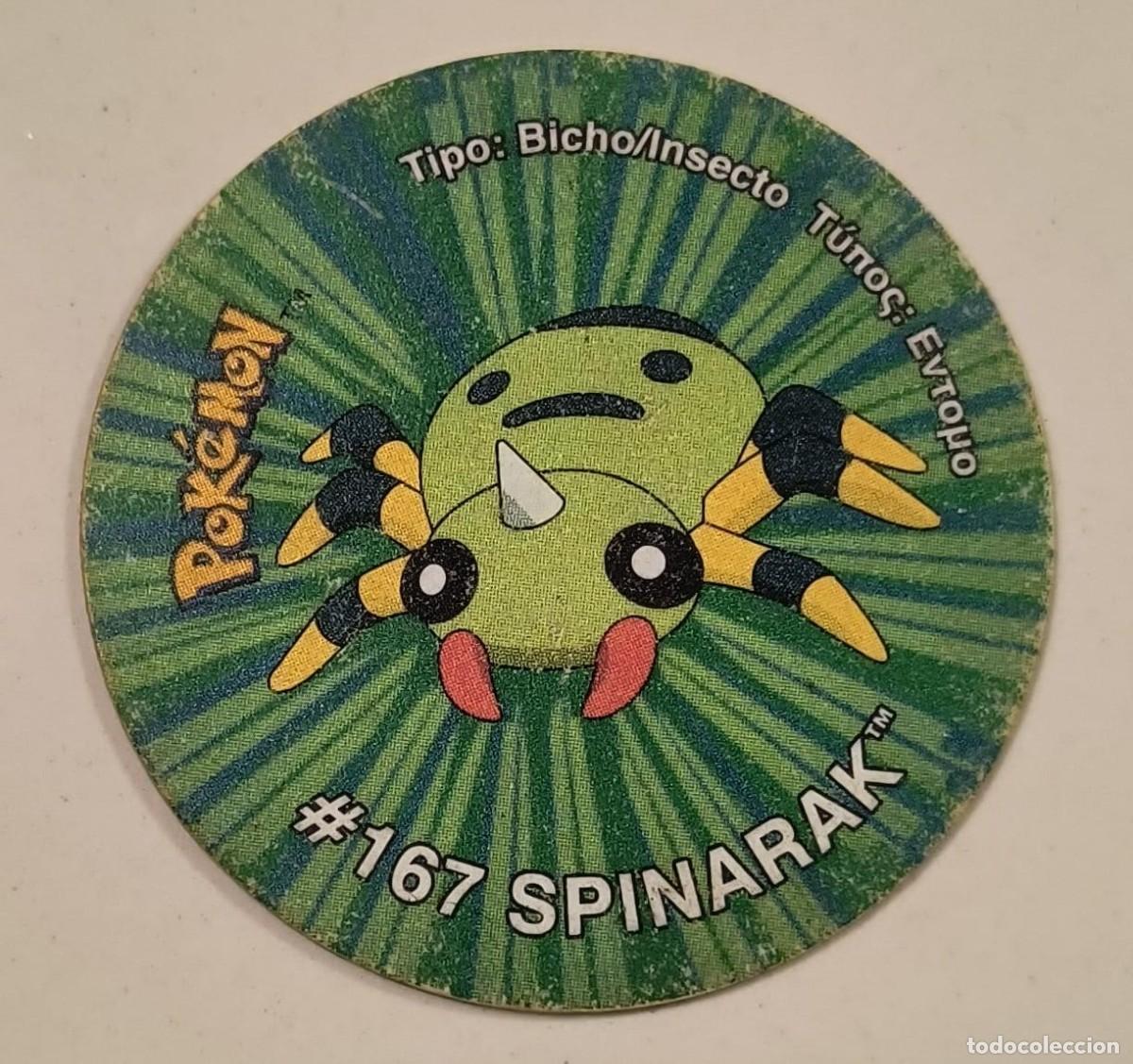 Coleccionismo: POK&Eacute;MON TAZO 3 - TAZO N&ordm;182 - #167 SPINARAK - MATUTANO