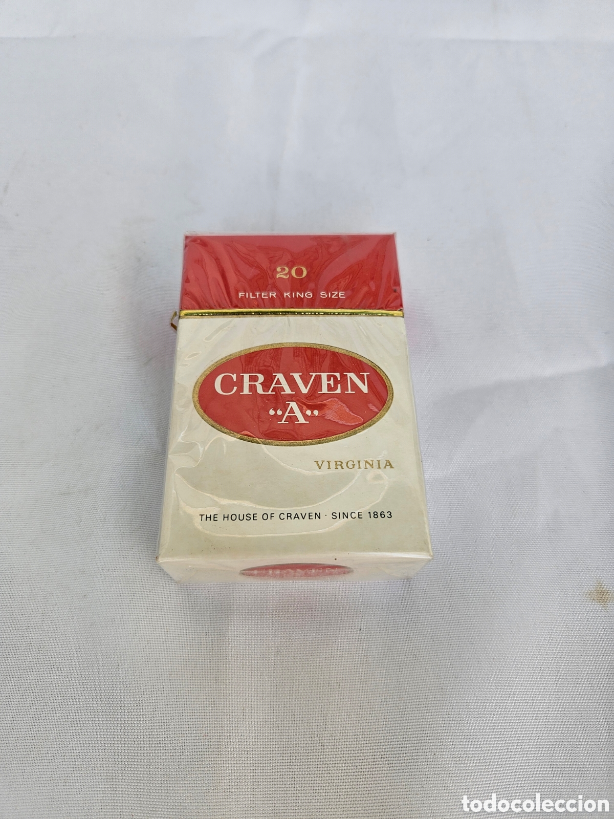 Coleccionismo: PAQUETE TABACO SIN ABRIR CRAVEN A. VIRGINIA. FILTER KING SIZE