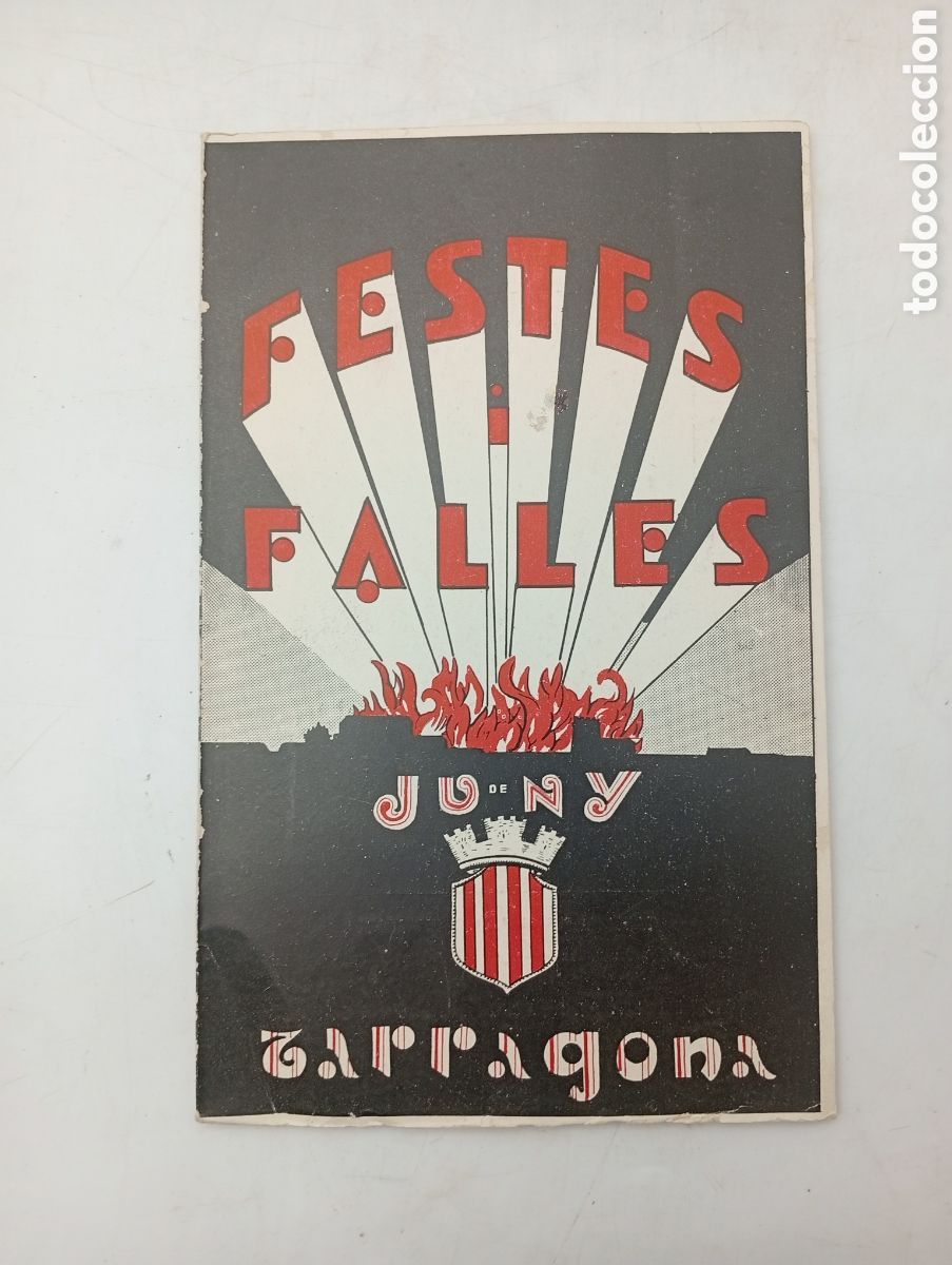 Collectionnisme: Programa Festes Falles Tarragona 1936