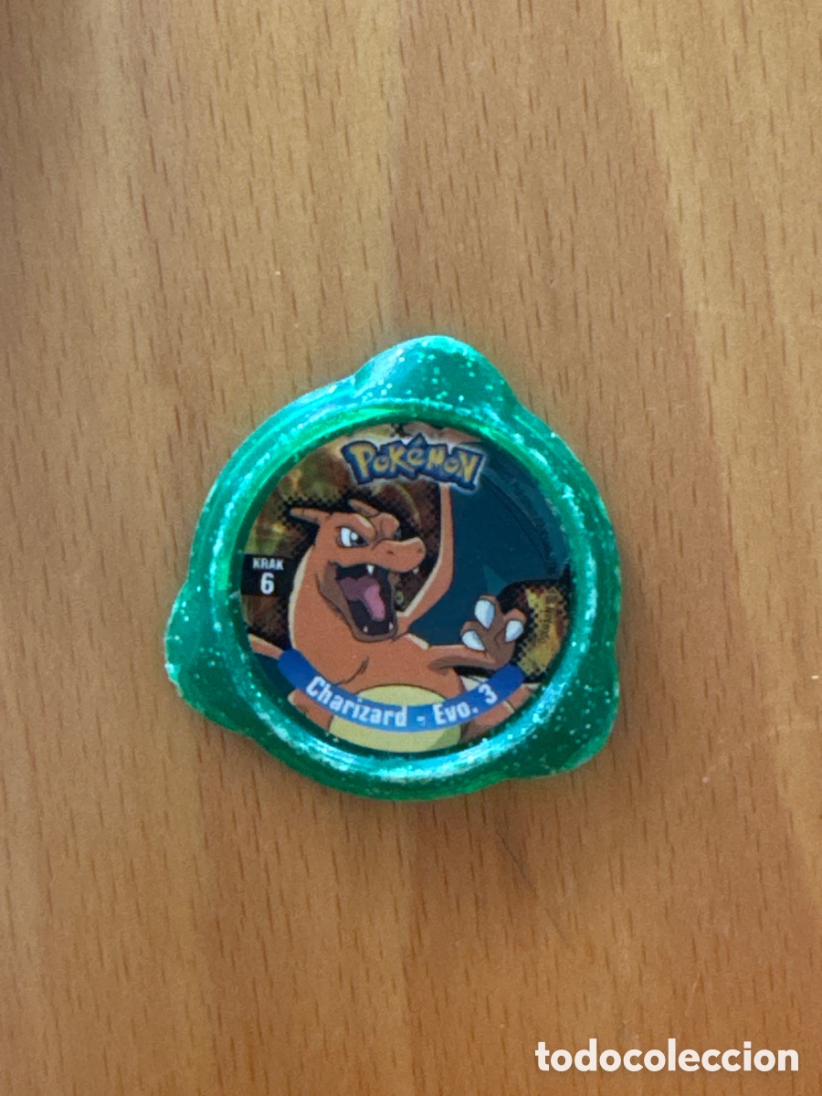 Coleccionismo: POK&Eacute;MON KRAK N&ordm; 6 CHARIZARD EVO. 3 &ndash; PANINI &ndash; TAZO KRAKS