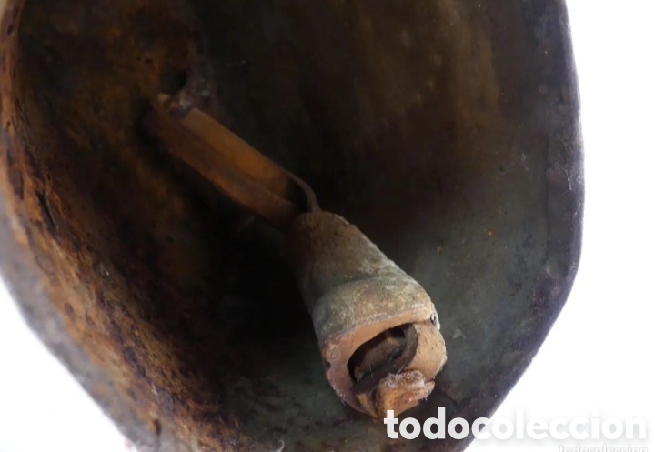 Coleccionismo: Antiguo cencerro con collar - Foto 5