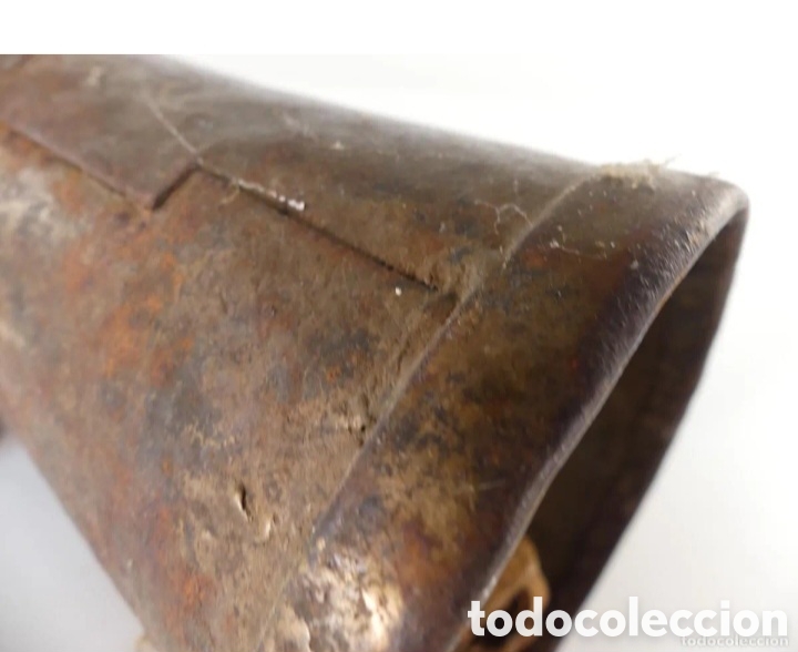 Coleccionismo: Antiguo cencerro con collar - Foto 6