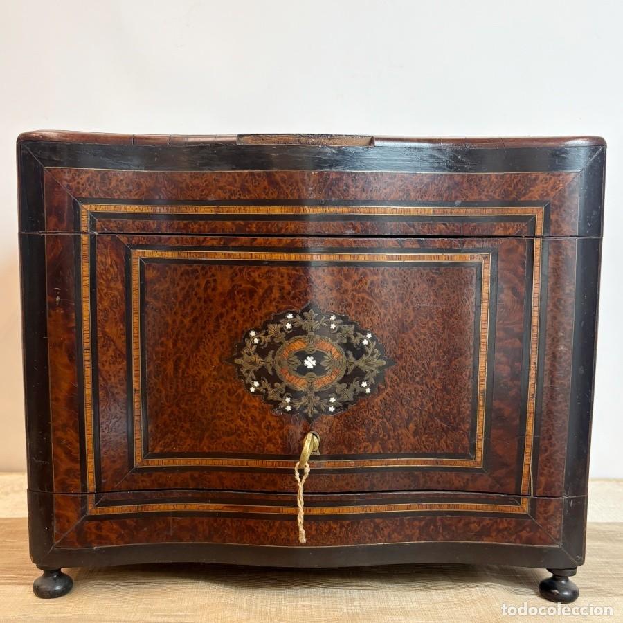 Coleccionismo: Caja Marqueter&iacute;a estilo Napole&oacute;n III
