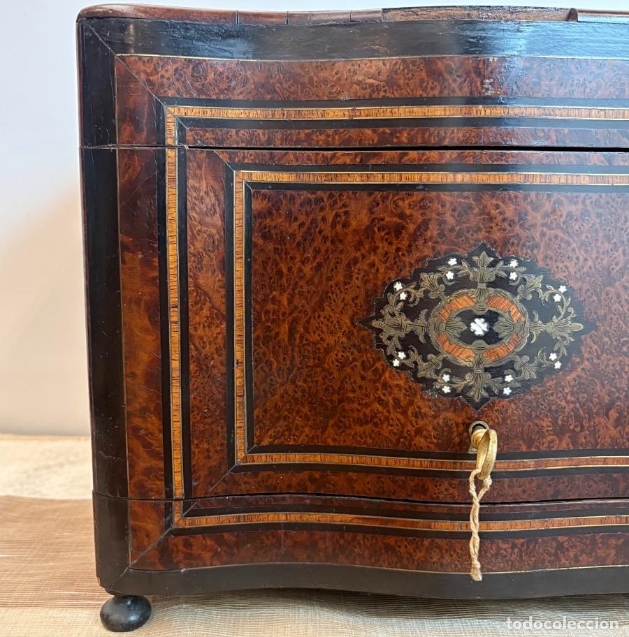 Coleccionismo: Caja Marqueter&iacute;a estilo Napole&oacute;n III - Foto 3