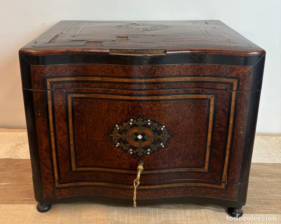 Coleccionismo: Caja Marqueter&iacute;a estilo Napole&oacute;n III - Foto 5