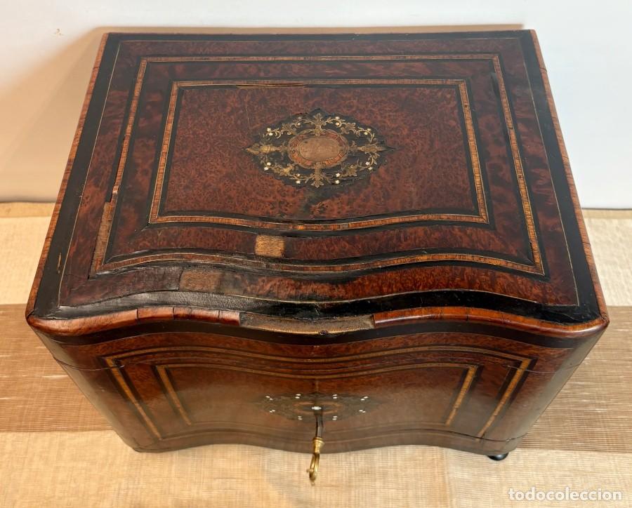 Coleccionismo: Caja Marqueter&iacute;a estilo Napole&oacute;n III - Foto 6