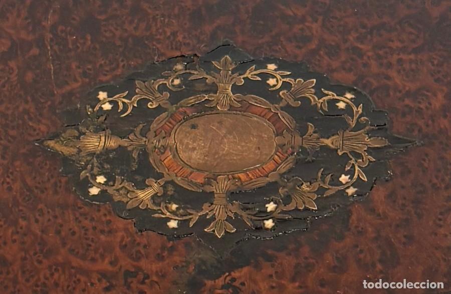Coleccionismo: Caja Marqueter&iacute;a estilo Napole&oacute;n III - Foto 7