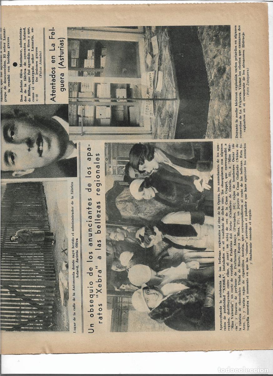 Coleccionismo: A&Ntilde;O 1933 RECORTE PRENS OBSEQUIO REGALO APARATOS XEBRA A LAS CANDIDATAS A MISS EN EL CINE DE LA OPERA