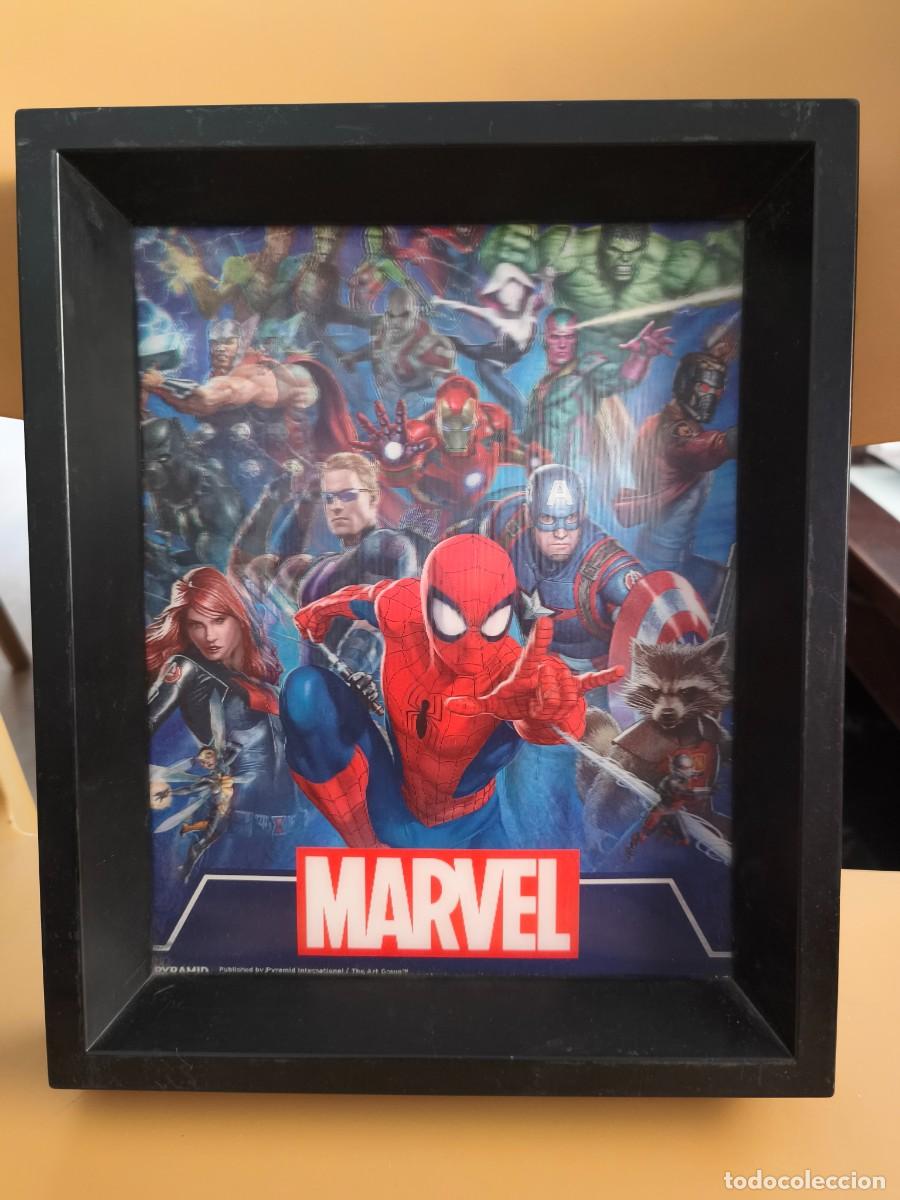 Colecionismo: cuadro marvel vengadores 3D