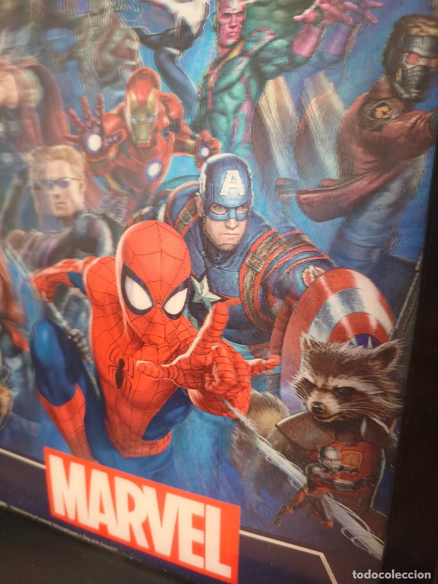 Coleccionismo: cuadro marvel vengadores 3D - Foto 2