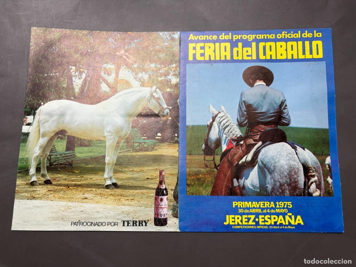 Coleccionismo: PROGRAMA FERIA DEL CABALLO JEREZ 1975 &ndash; &Aacute;LVARO DOMECQ &ndash; DEDICADA A LA ESCUELA DE EQUITACI&Oacute;N DE VIENA