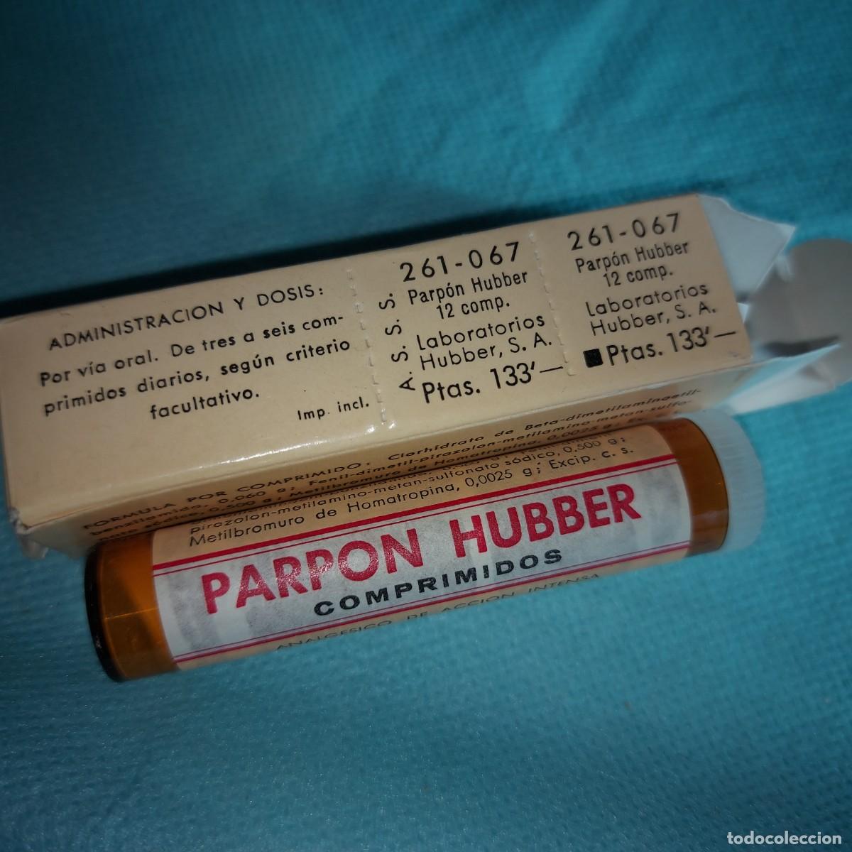 Coleccionismo: ANTIGUO MEDICAMENTO FARMACIA - PARPON HUBBER, ANALGESICO
