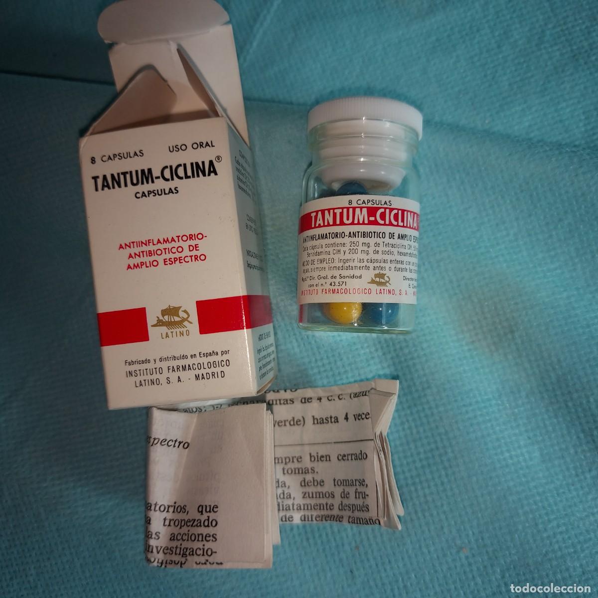 Coleccionismo: ANTIGUO MEDICAMENTO DE FARMACIA, TANTUM CICLINA , TETRACICLINAS